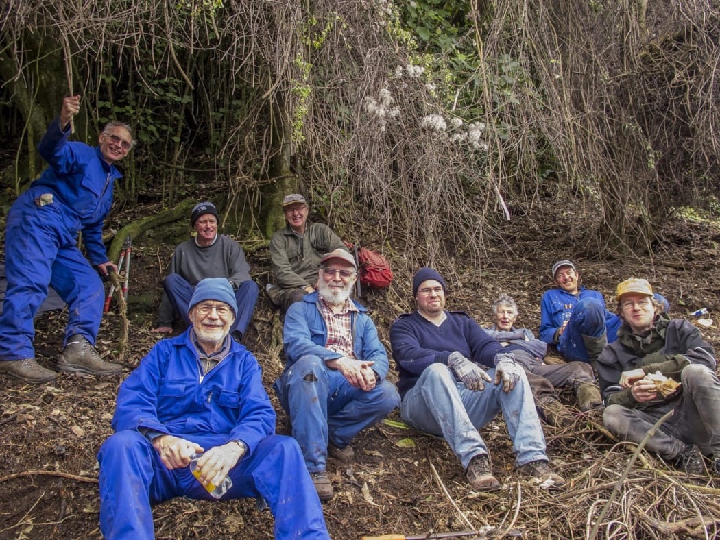 Members of the Upper Hutt Busters of Old Man's Beard