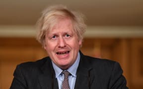 Britain's Prime Minister Boris Johnson speaks during a virtual press conference on the Covid-19 pandemic, inside 10 Downing Street, London, 26 January 2020