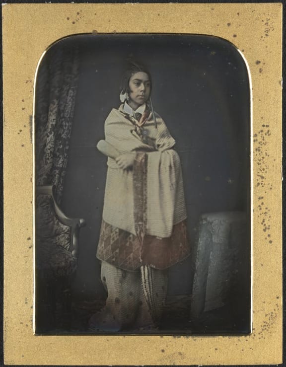 ‘Hemi Pomare’, 1846, cased, colour applied, quarter-plate daguerreotype, likely the oldest surviving photographic image of a Māori. National Library of Australia