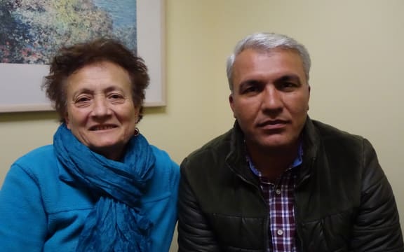 Afife Harris (L) and Mustafa (R)