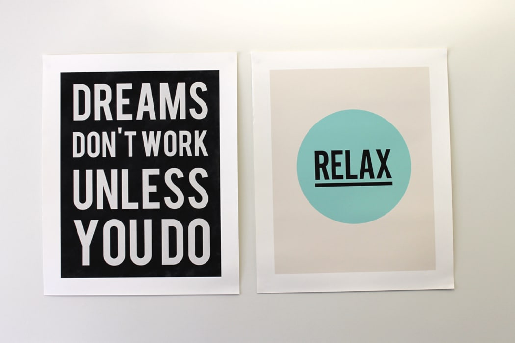 On the wall of HR Shop