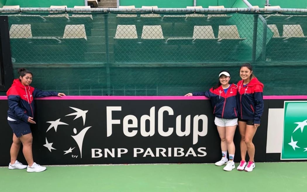 Charlayne Espinosa, Katrina Lai and Nadine Del Carmen will represent Guam in their Fed Cup tennis debut.