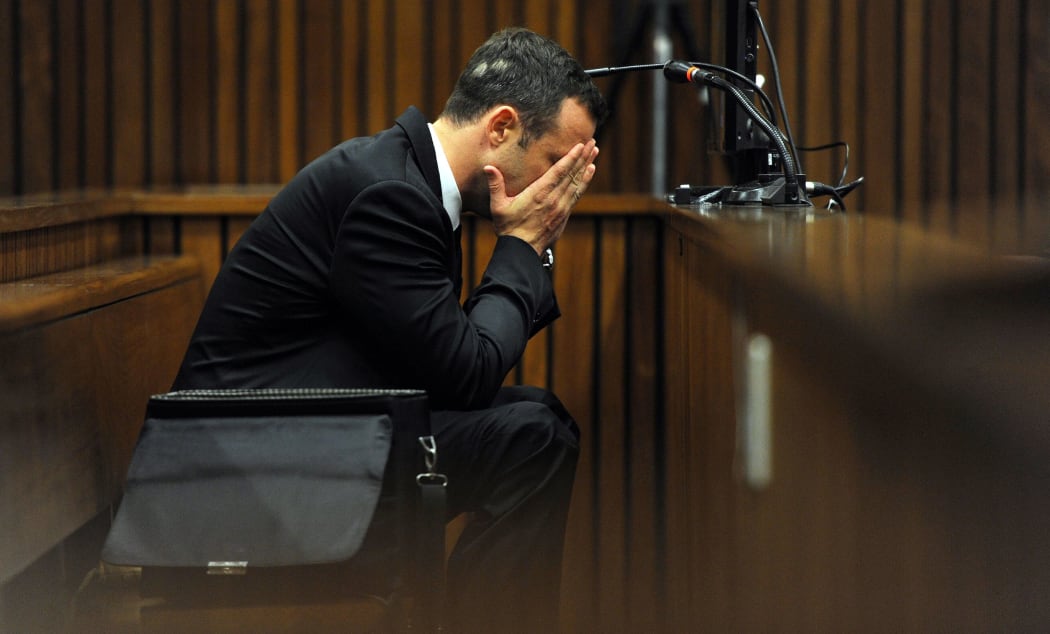 Oscar Pistorius during Day 4 of his trial.