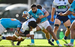 Tevita Latu of Moana Pasifika, Blues v Moana Pasifika, round 5 Super Rugby Pacific match at Eden Park, Auckland, New Zealand on Sunday 15 March 2026.
