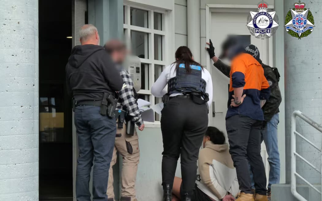 A Williamstown man is arrested by members of the Victorian Joint Counter Terrorism Team.