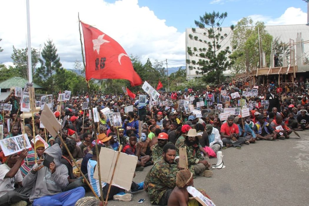 West Papuans demonstrate in Wamena, 10 December 2016