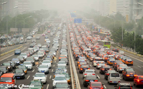 Traffic in Beijing.
