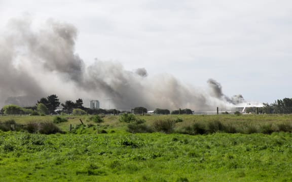 Christchurch wastewater treatment plant fire