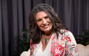 Gina Chick in studio with Anika Moa for an episode of It's Personal.