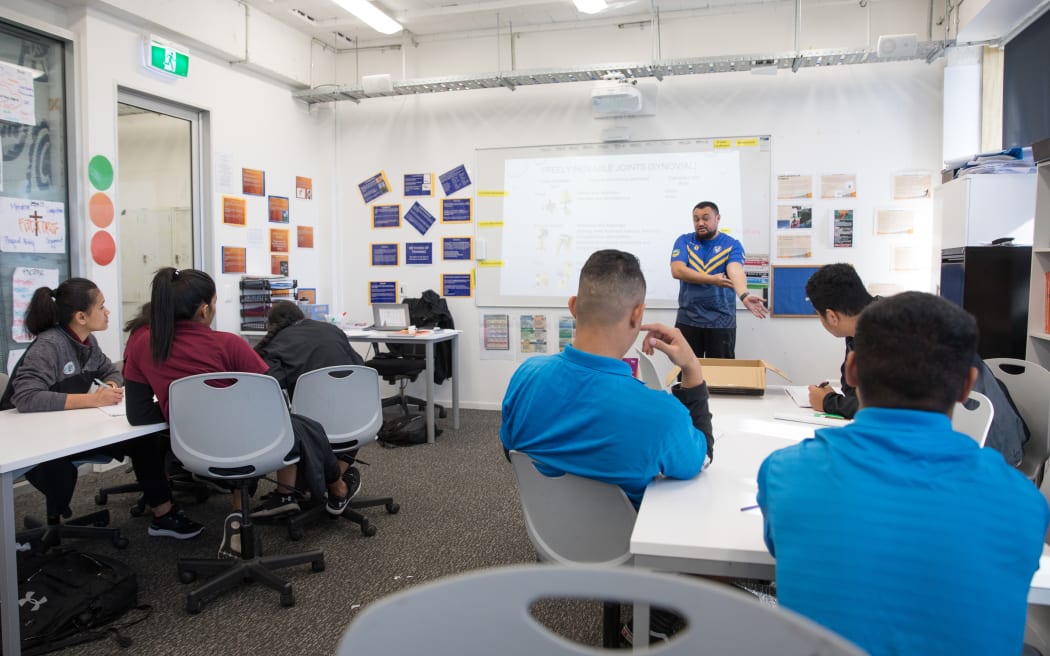 Students at Pacific Advance Secondary School. Note only use identifying pictures for stories about PASS - only non-identifiying pictures may be reused.