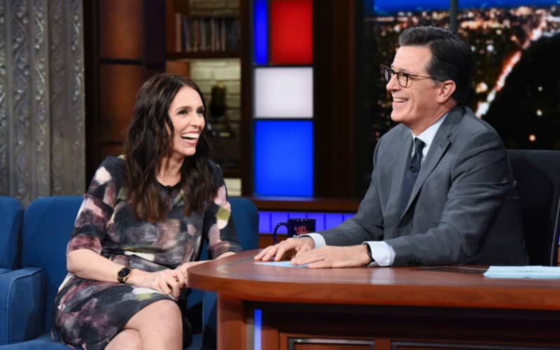 PM Jacinda Ardern on The Late Show with Stephen Colbert