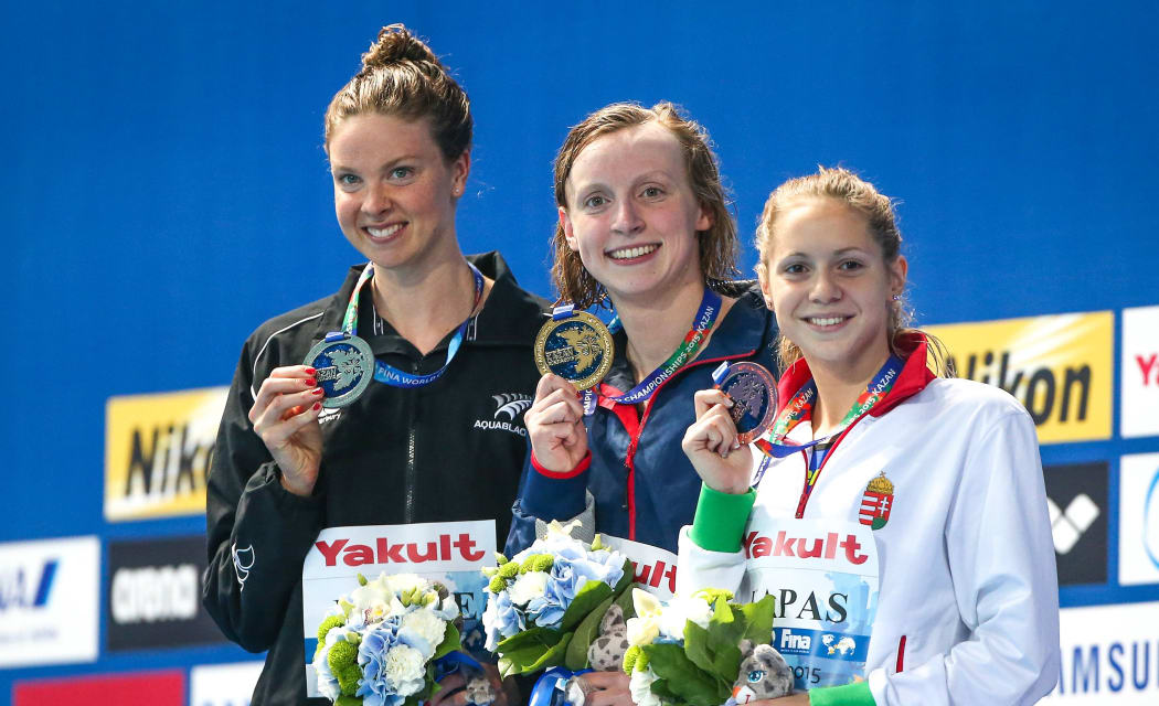 Lauren Boyle silver medalist in the 1500m at the 2015 World Swim Championships.