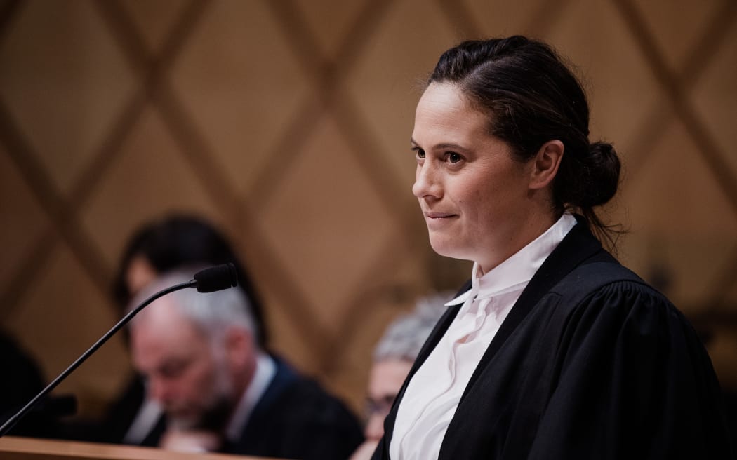 Natalie Coates, counsel for the appellant at a Supreme Court hearing on whether an appeal for the convicted child sex offender, Peter Ellis, should continue after his death based on tikanga Māori.