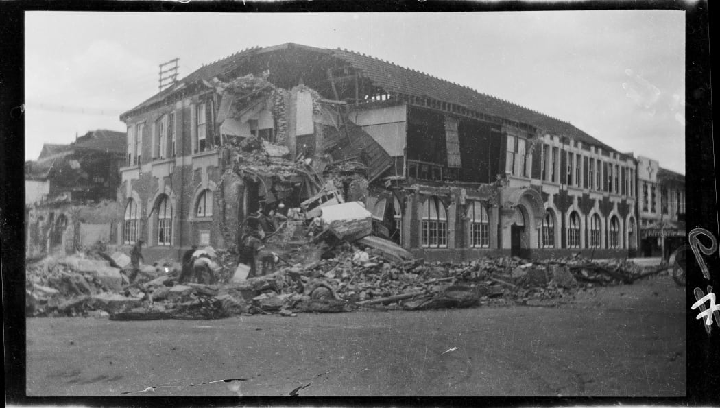 The old Post Office building on the corner of Queen and Russell Streets, Hastings.