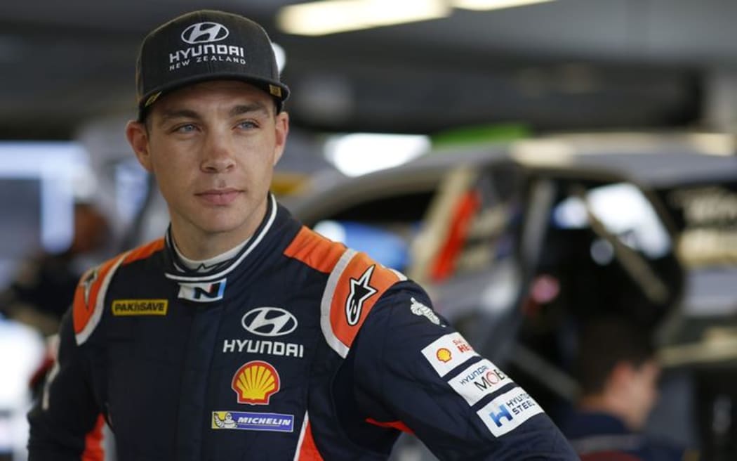Hayden Paddon during the 2016 World Rally Championship rally in Spain.