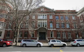 Red Lecture theatre building