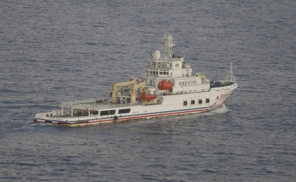 Chinese rescue and salvage ship Nan Hai Jiu is in the search zone.