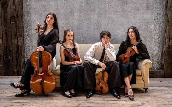 Antipodes Quartet (from left: Lavinnia Rae, Eden Annersley, Tal Amoore, Mana Waiariki).