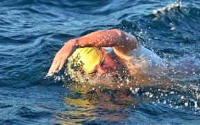 David Edgar's Cook Strait swim in 2024.