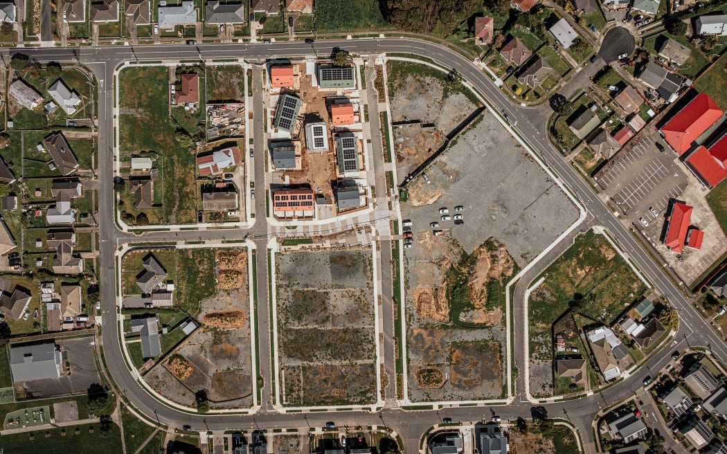 Our Whare our Fale aerial view of build 2025.