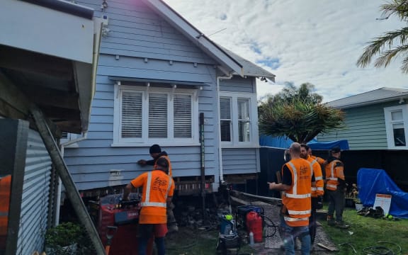 NIWA's Connon Andrews says lifting timber houses is a relatively straightforward process, but cost made it less financially viable for brick or concrete buildings.