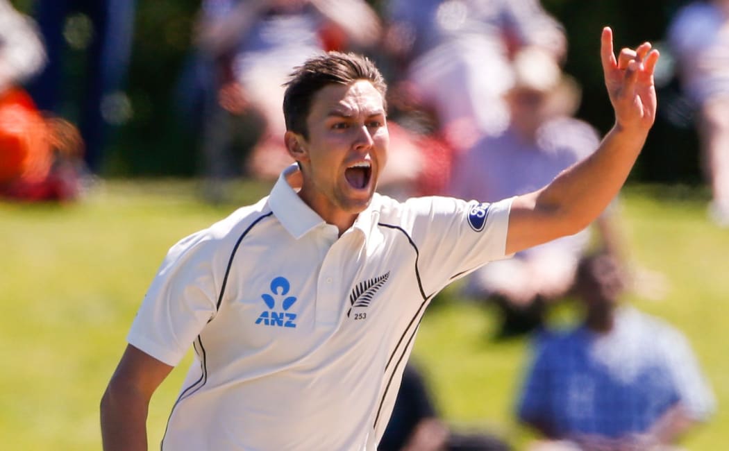 New Zealand's Trent Boult appeals for a wicket.
