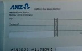 The ANZ says chequebook use by its customers has dropped by 10 per cent over the past year.