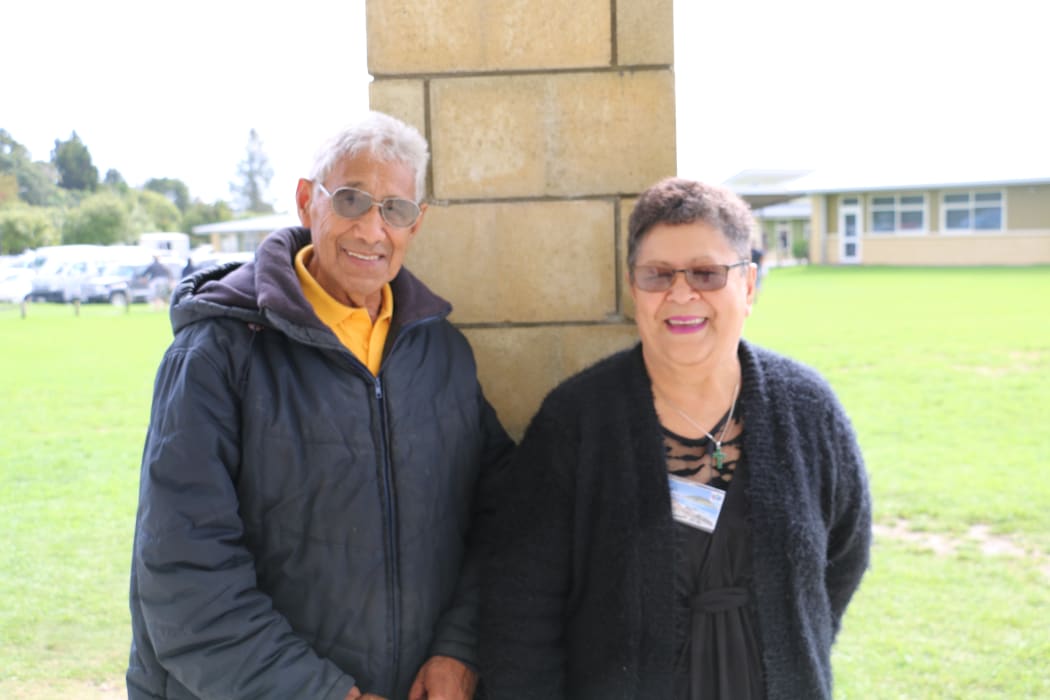 Henare Ngaia and Vera Wilson at this years Hui Aranga, hosted by Tauranga Moana.
