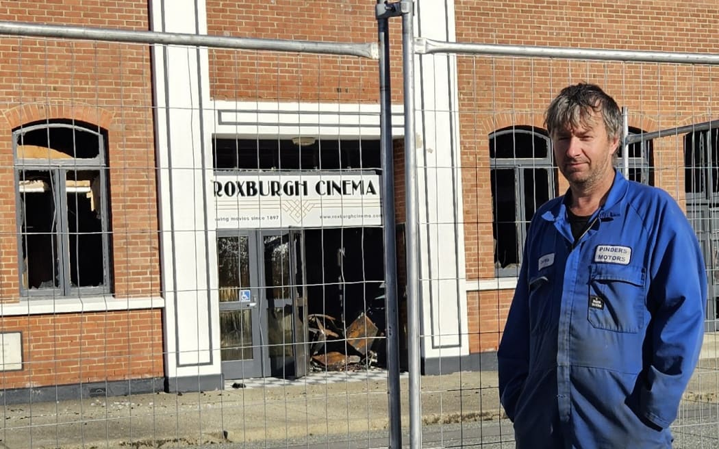 Curtis Crawford outside the Roxburgh Cinema.