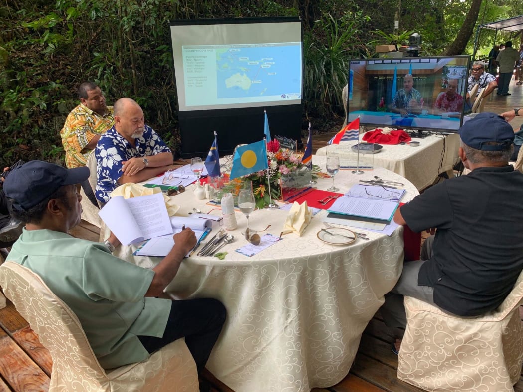 The five Micronesian Presidents meet both in person and online