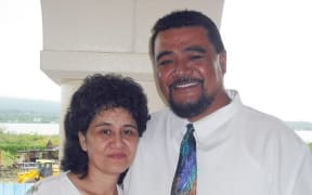 Election candidate Tu'ula Kiliri with his wife Carol