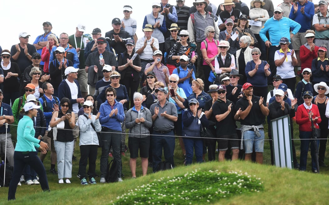 Lydia Ko receives a warm reception at the New Zealand Women's Open in Auckland.