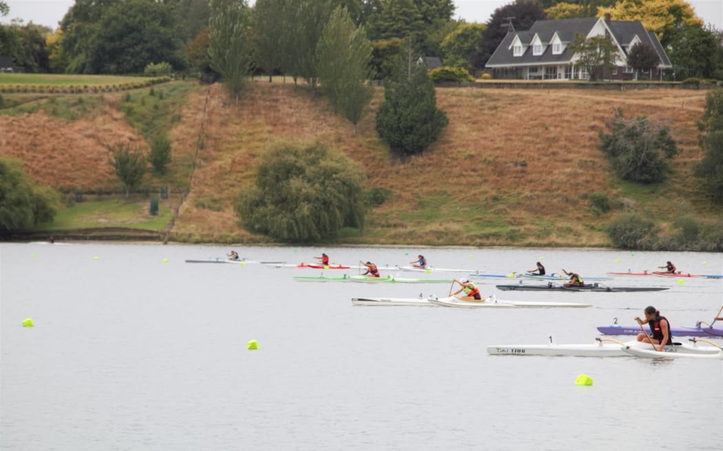 Waka Ama Nationals 2021 at Lake Karapiro.