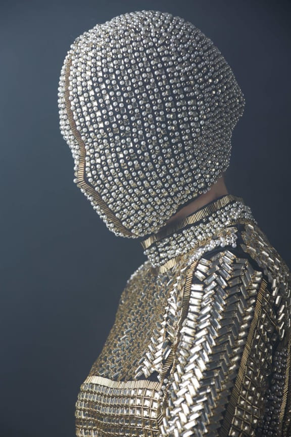 Australian-based designer Yousef Akbar says his collection gives women a voice, image supplied.