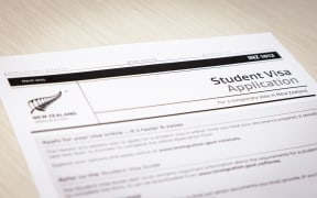 Immigration New Zealand visa application form, student visa.