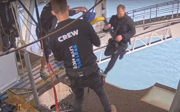Mike Heard is attempting 800 bungy jumps from the Auckland Harbour Bridge to beat a world record.