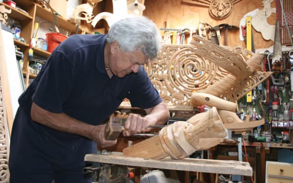 Dr Cliff Whiting's artwork is seen in many prominent buildings in the country.