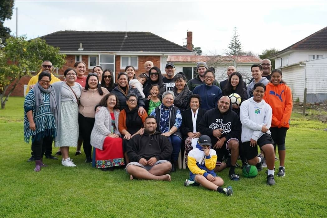 New Zealand Paralympian Ben Tuimaseve with his support crew, his family.
