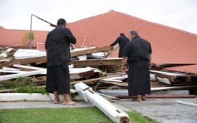 Old Tongan Parliament has collopased after cyclone Gita.