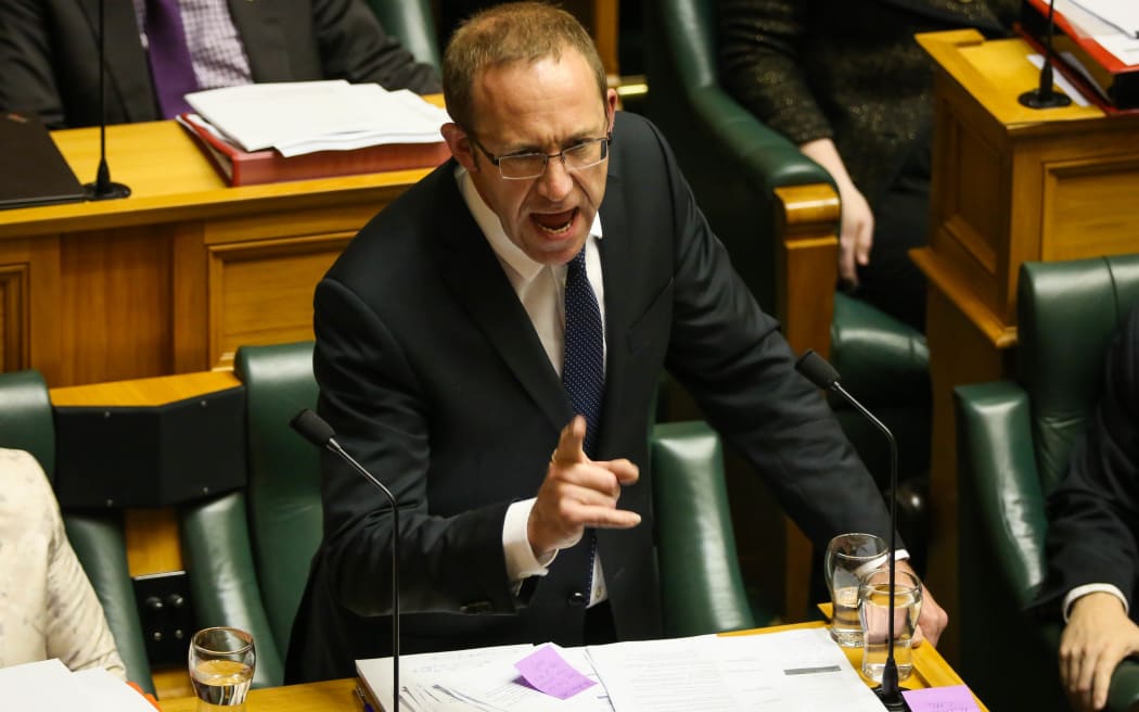 Andrew Little giving his 2015 Budget speech.