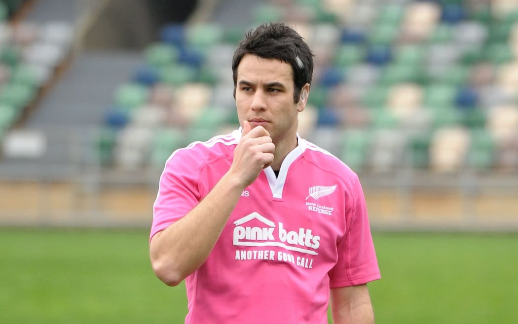New Zealand rugby referee Ben O'Keefe.