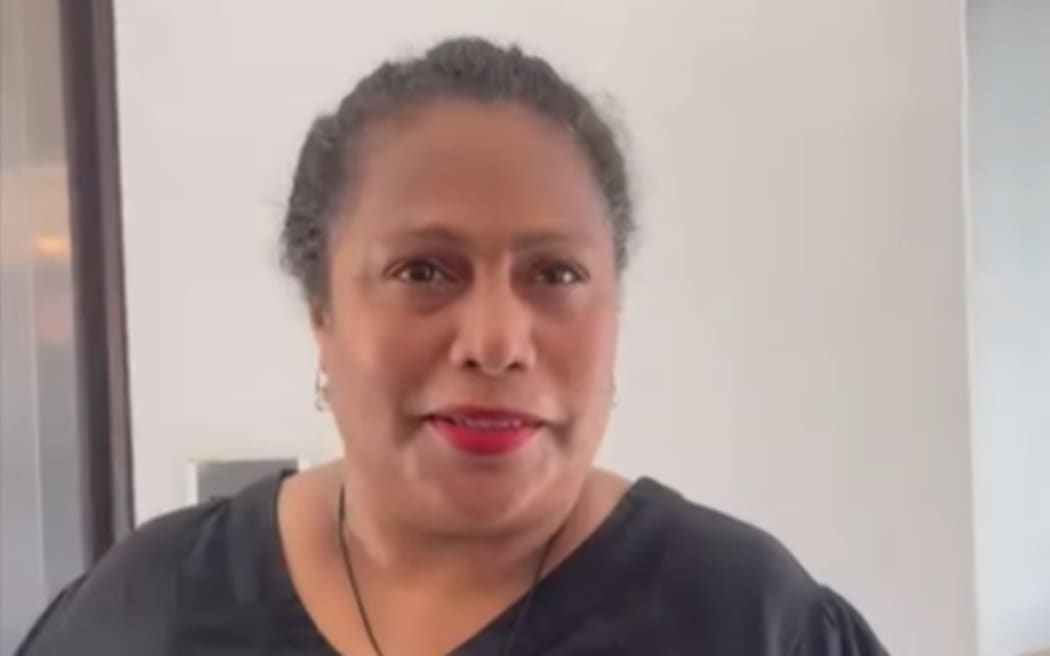 Barbara Malimali outside the Fiji HIgh Court in Suva. 2 February 2026