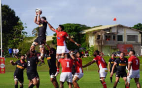 Tonga has defeated Canada 28-3 in the first of two-Test matches at Te'ufaiva Park in Nuku'alofa on Thursday. 10 August 2023.