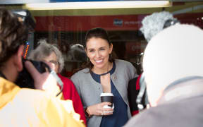 Jacinda Ardern on a visit to her hometown of Morrinsville. 10 August 2017.