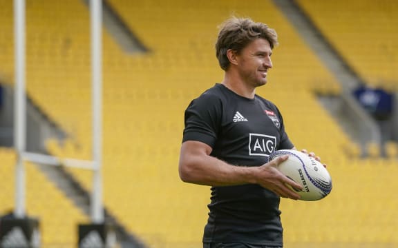 Beauden Barrett. North's Captains run. North v South rugby match, Sky Stadium, Wellington, New Zealand.