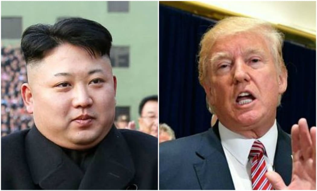 North Korean leader Kim Jong-un and US President Donald Trump