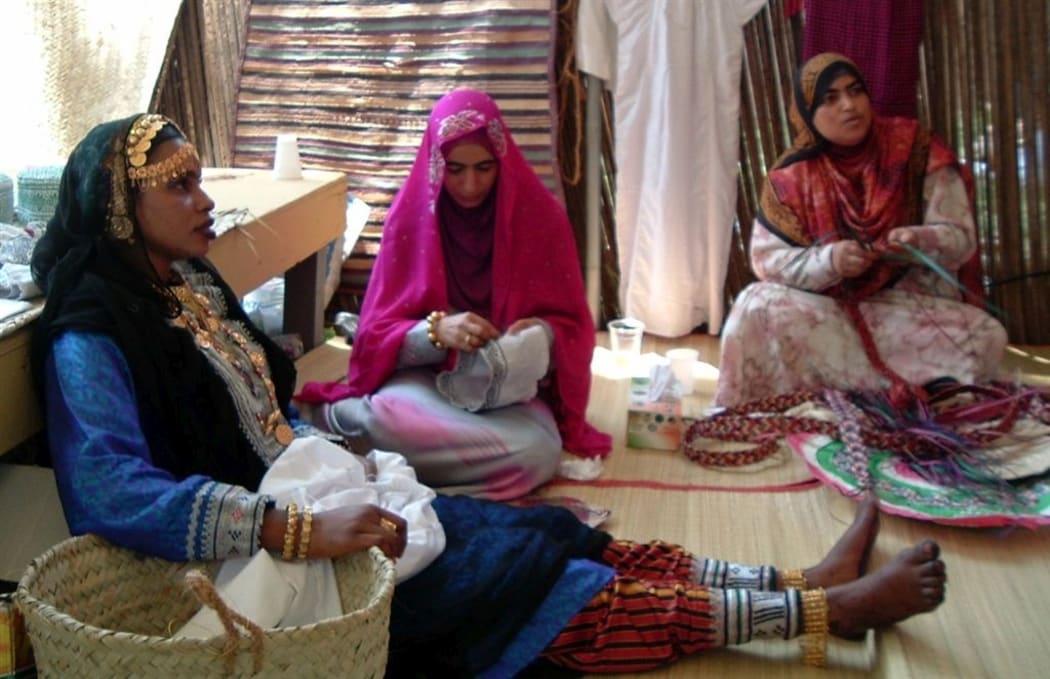 Omani Women in traditional dress