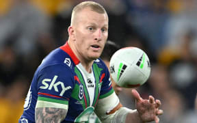 Mitchell Barnett for Warriors v Cowboys, Magic Round, NRL.