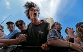 Rockin' out at Cactus Cat Stage.