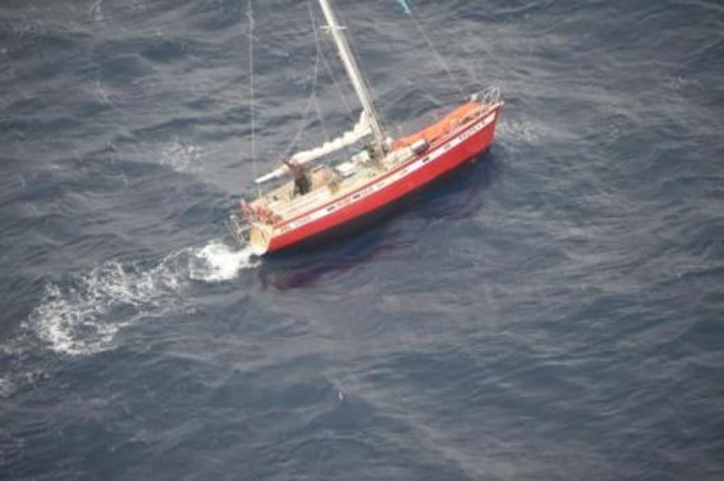 The NZ Defence Force located the yacht, Regina R, on Thursday afternoon.